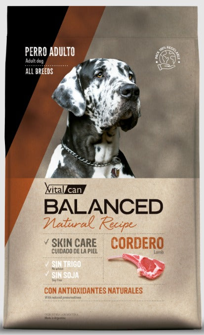 Balanced Natural Recipe Cordero 15 kg